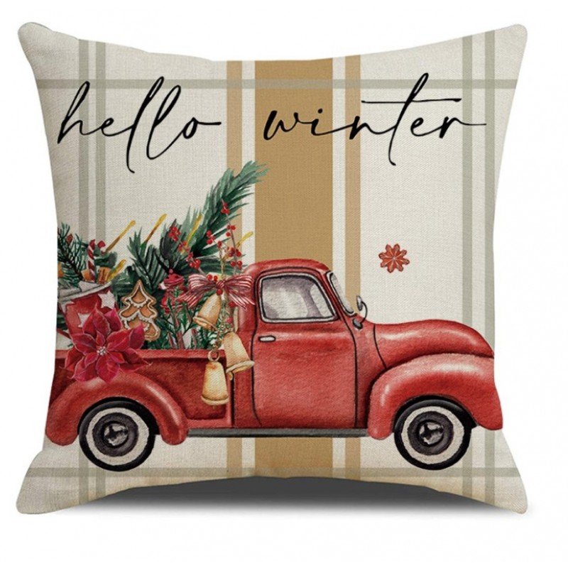 Poszewka Na Poduszkę 45 X 45 Cm Motyw Świąteczny Boho Pod121