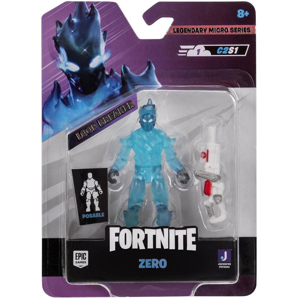 FORTNITE LEGENDARY MICRO SERIES JAZWARES ORYGINALNA RUCHOMA FIGURKA ZERO