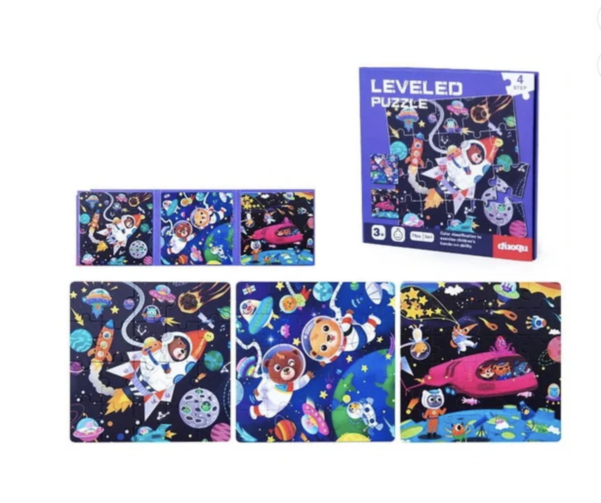 Magnetyczne Klocki , Puzzle Montessori - Kosmos poz.4