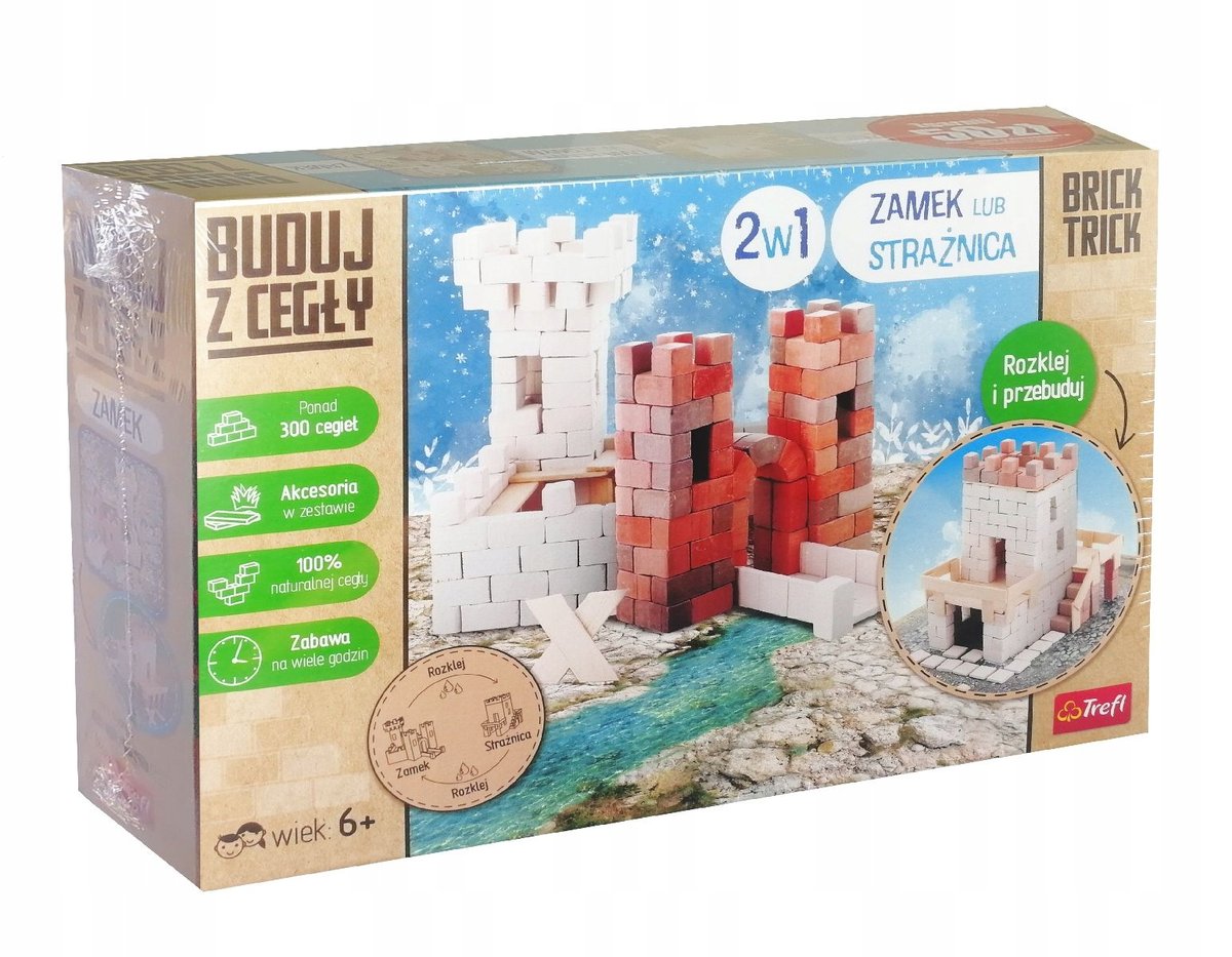 BUDUJ Z CEGŁY 2w1 ZAMEK lub STRAŻNICA TREFL