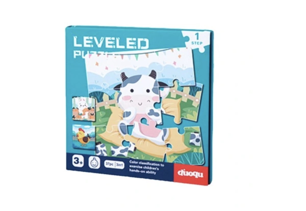 Magnetyczne Klocki , Puzzle Montessori - Wesoła Farma poz.1