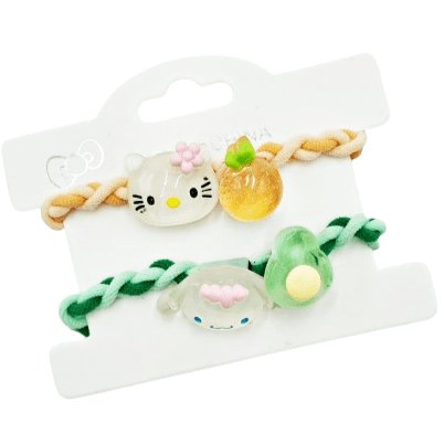Gumki Gumka Do Włosów Skręcane 2 Szt. Hello Kitty I Cinnamoroll