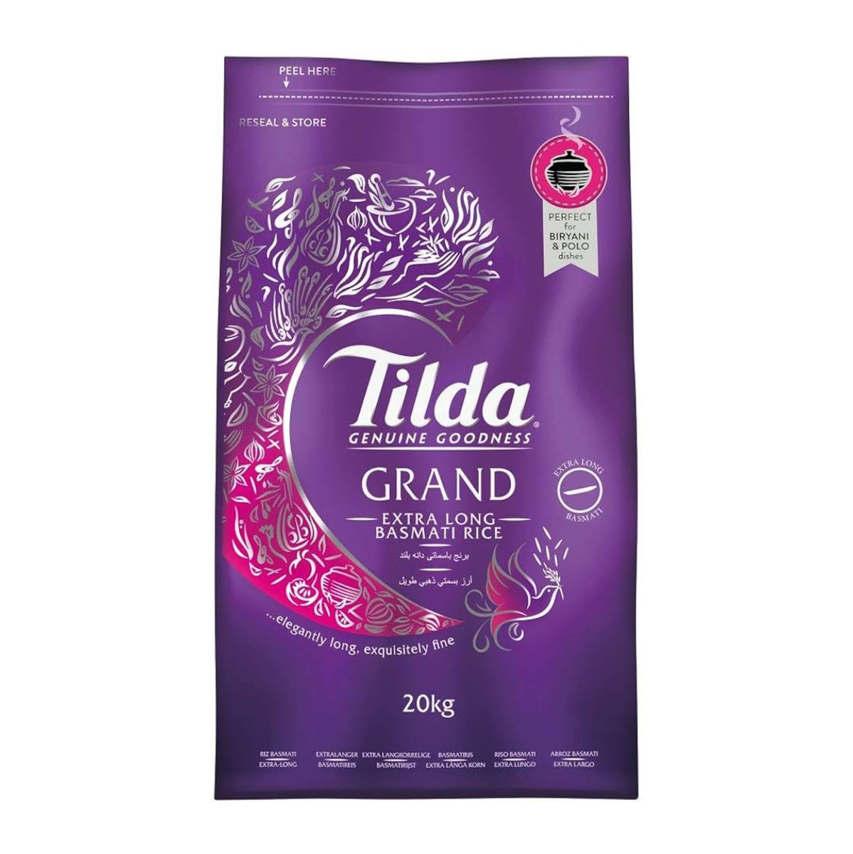 ﻿Ryż basmati bardzo długi Grand Tilda 20kg