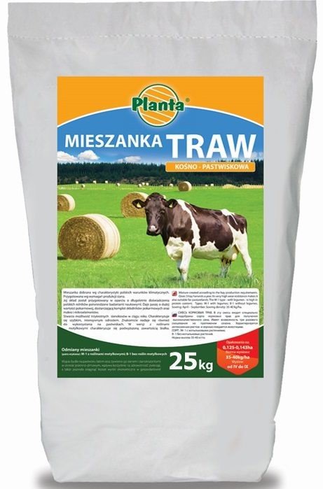 Trawa kośno-pastwiskowa M-1 z motylkowymi 25 kg PLANTA