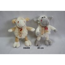 Owca 2wz z szalikiem w kwiatki 15cm Sun-Day