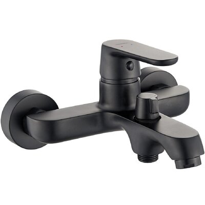 Kuchinox Dima bateria wannowo-prysznicowa ścienna czarny mat BQD710D