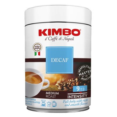 Kimbo Kawa mielona Espresso Decaffeinato 250g bezkofeinowa puszka