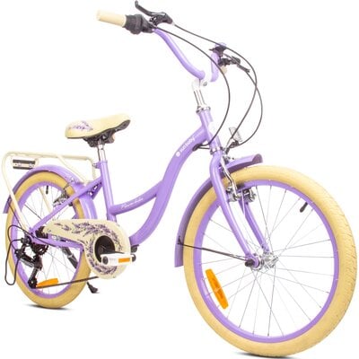 Rowerek dziecięcy SUN BABY Flower bike 20 cali dla dziewczynki Lawendowy | Bezpłatny transport