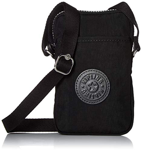 Kipling Damska torba Tally Bag, regulowany pasek na ramię, zapięcie na zamek błyskawiczny, Czarny ton - Rozmiar Uniwersalny