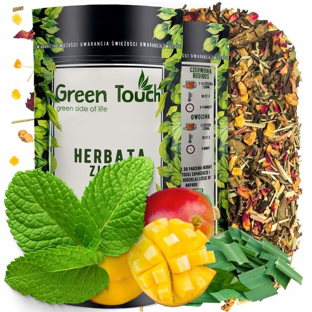 Biała Herbata Pai Mu Tan + Jabłko+mango+mięta 50g