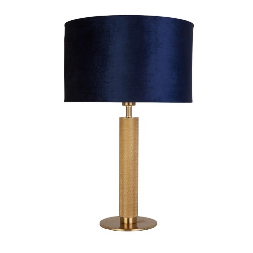 London lampa stołowa 1xE27 mosiądz/granatowa EU65721AZ