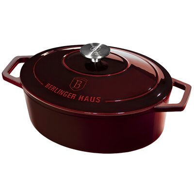 Berlinger Haus Garnel żeliwny z pokrywką Burgundy Line, 30 cm