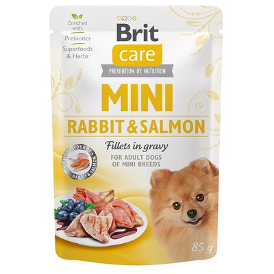 Brit Care Mini Adult Rabbit & Salmon Królik z Łososiem Karma Dla Psów Małych Ras 85 g