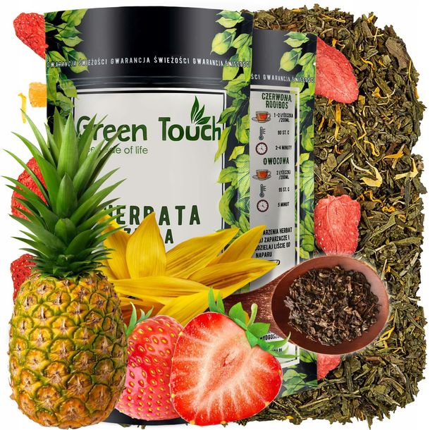 Herbata zielona sencha 9 SKARBÓW CHIN owoce 50g