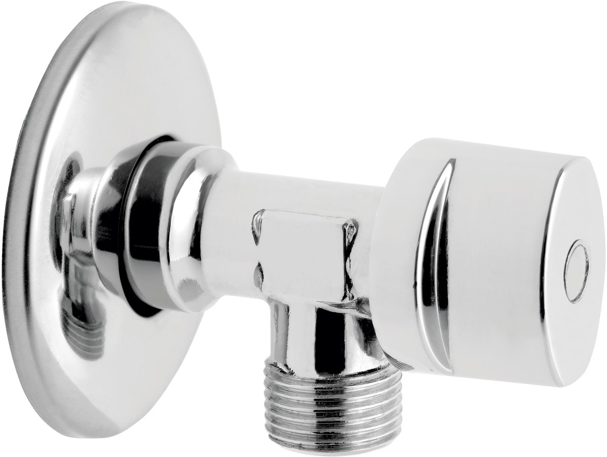 Ferro zawór kulowy z rozetą i metalowym pokrętłem chrom Z1212K