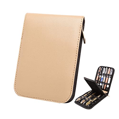 Skórzane etui na pióro kulkowe do kolekcji długopisów Beige na 12 długopisów