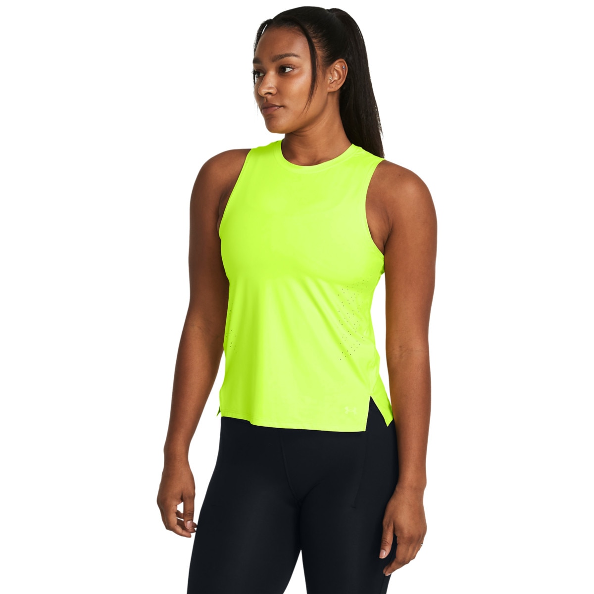 Damski top do biegania Under Armour UA Laser Tank - zielony - UNDER ARMOUR