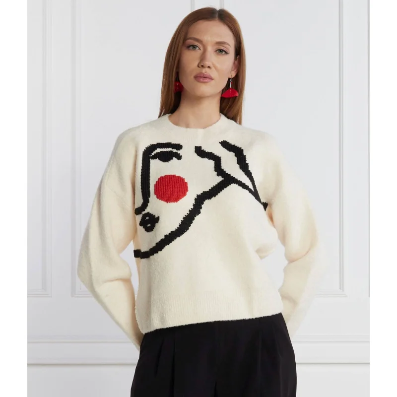 Desigual Sweter | Regular Fit | z dodatkiem wełny