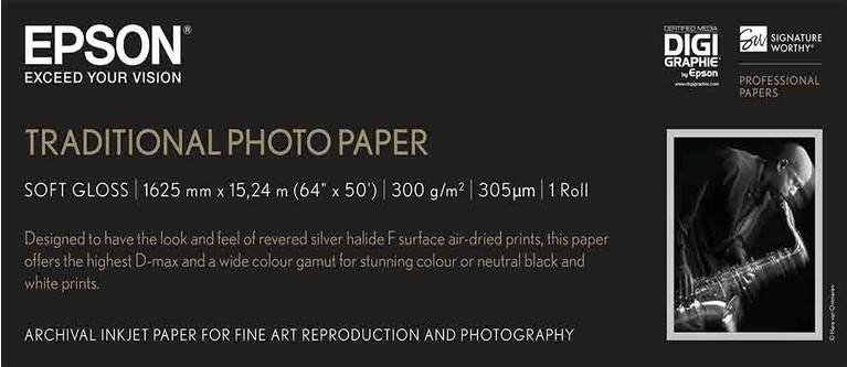 Epson Papier fotograficzny Traditional Photo Paper, 64"x 15m 300g/m2 C13S045107