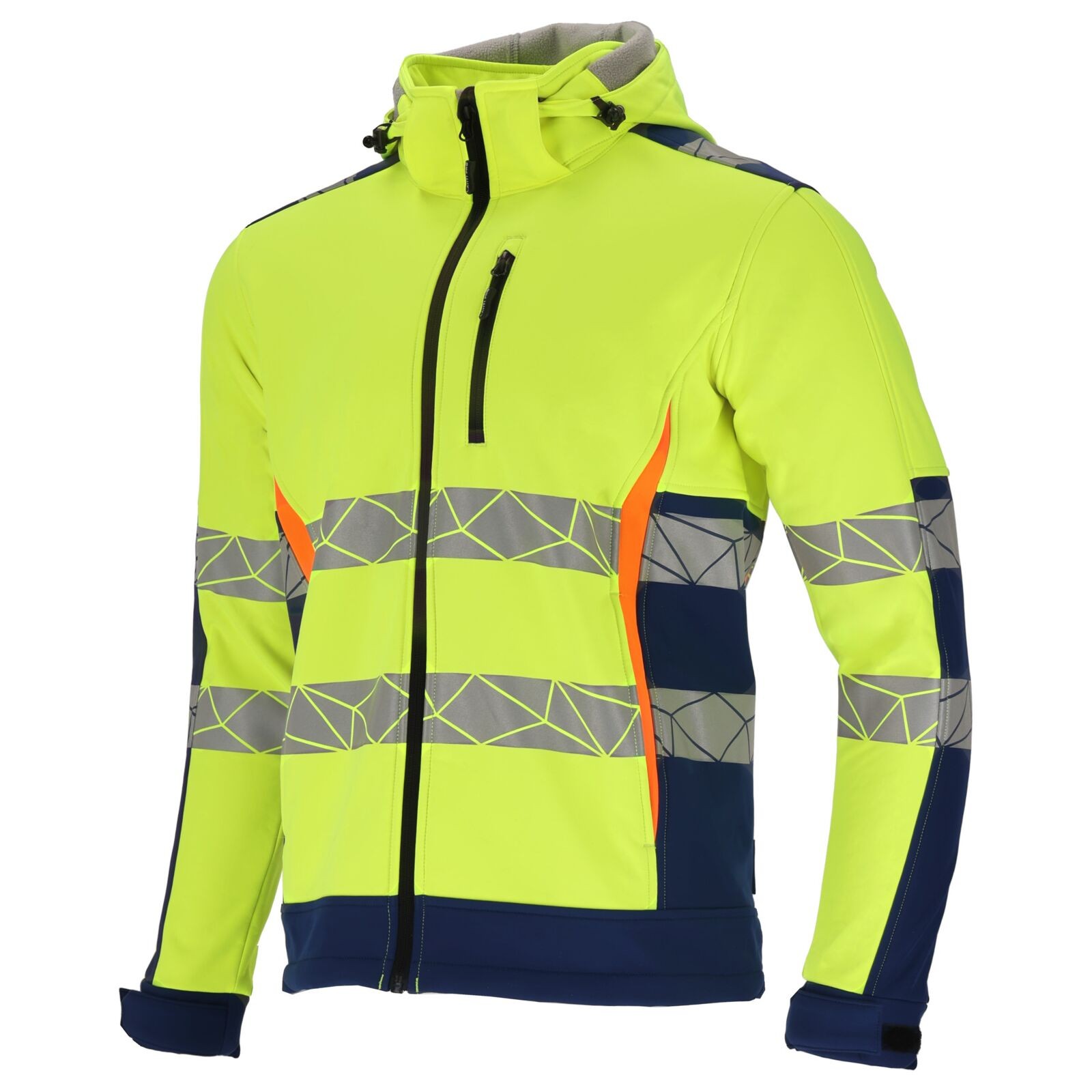 LAHTI PRO Kurtka SOFTSHELL Ostrzeg. Żółto-Nieb S (L4094401)