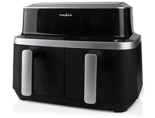 Nedis Frytkownica na gorące powietrze - 2 x 4,2 l - timer: 60 min - liczba wstępnie ustawionych programów: 10 - Digital