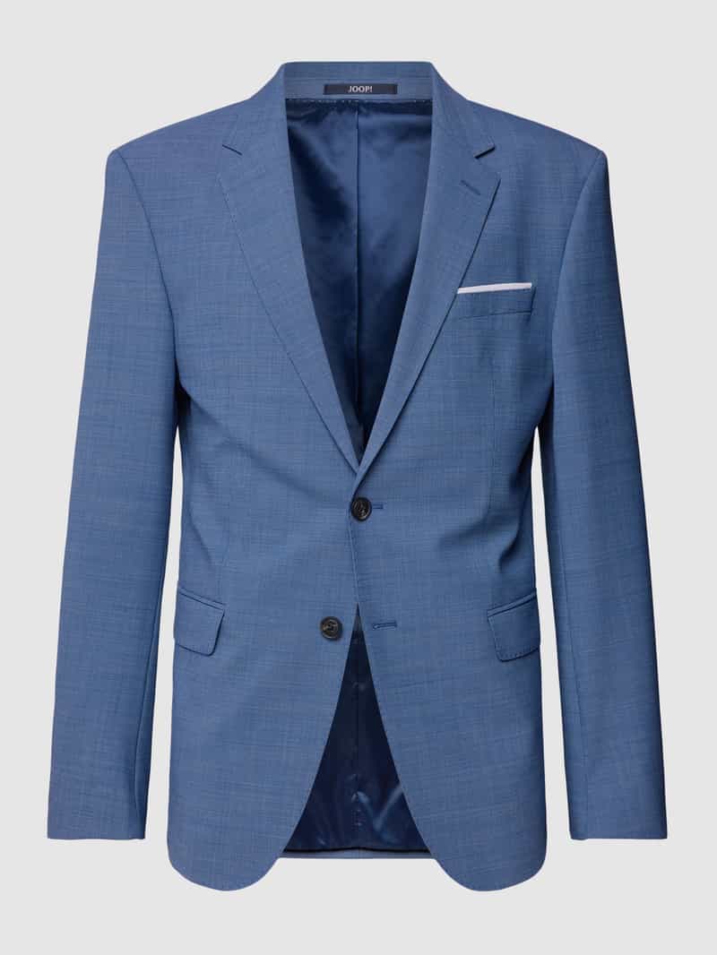 Marynarka zapinana na dwa guziki o kroju slim fit z aplikacją model ‘Herby’