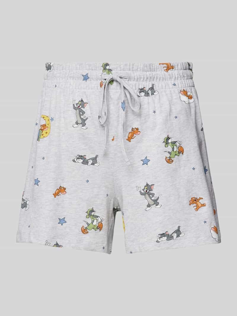 Szorty od piżamy o luźnym kroju z nadrukiem Tom&Jerry®