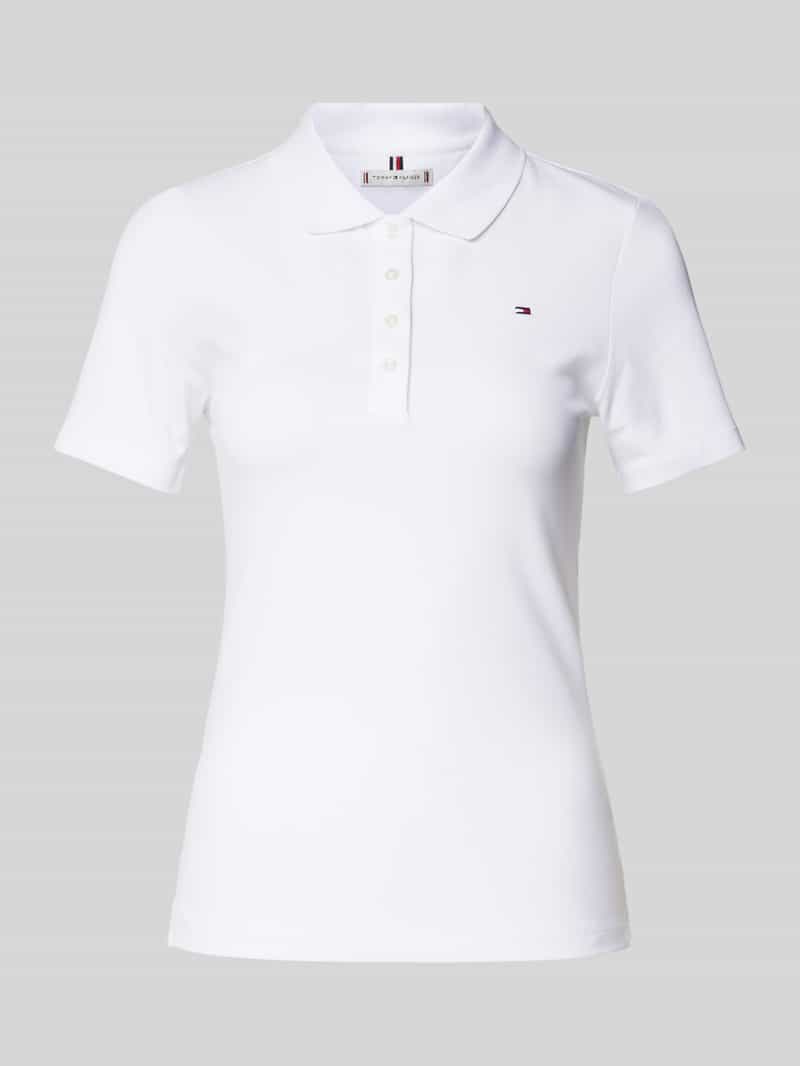 Koszulka polo o kroju slim fit z wyhaftowanym logo model ‘1985’