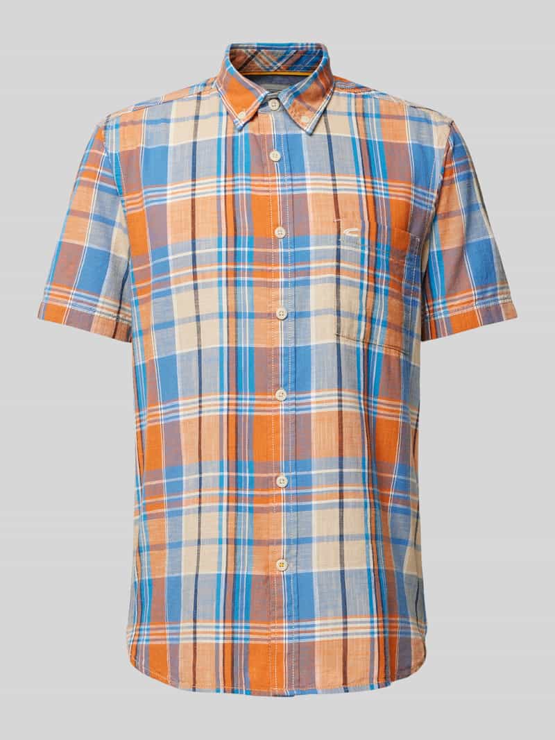 Koszula casualowa o kroju regular fit ze wzorem w kratę