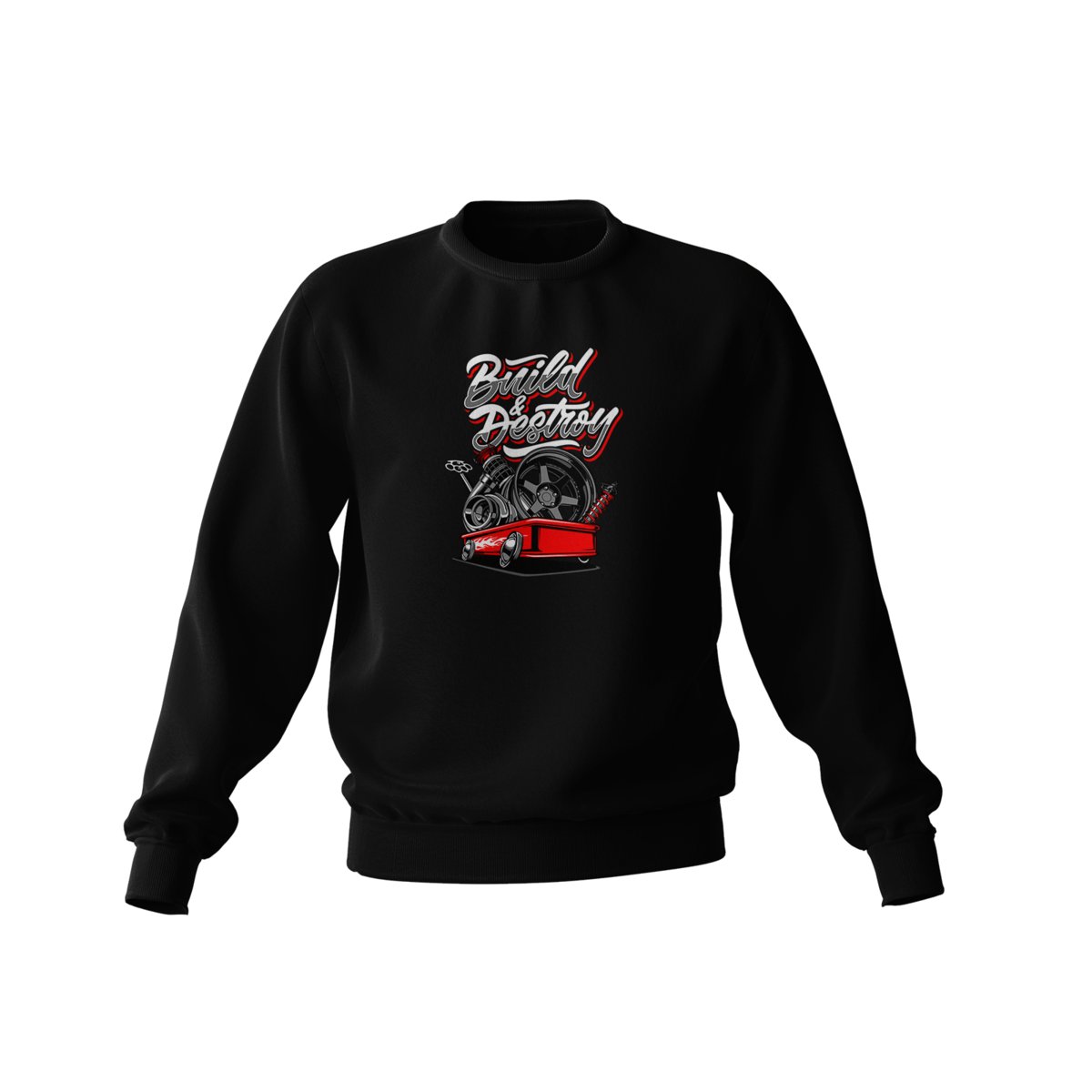 Czarna bluza BULID AND DESTORY-3XL
