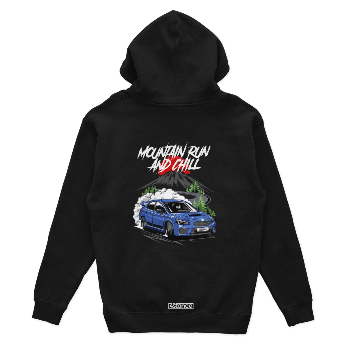 Czarna bluza z kapturem SUBARU IMPREZA RAPTOREYE-M