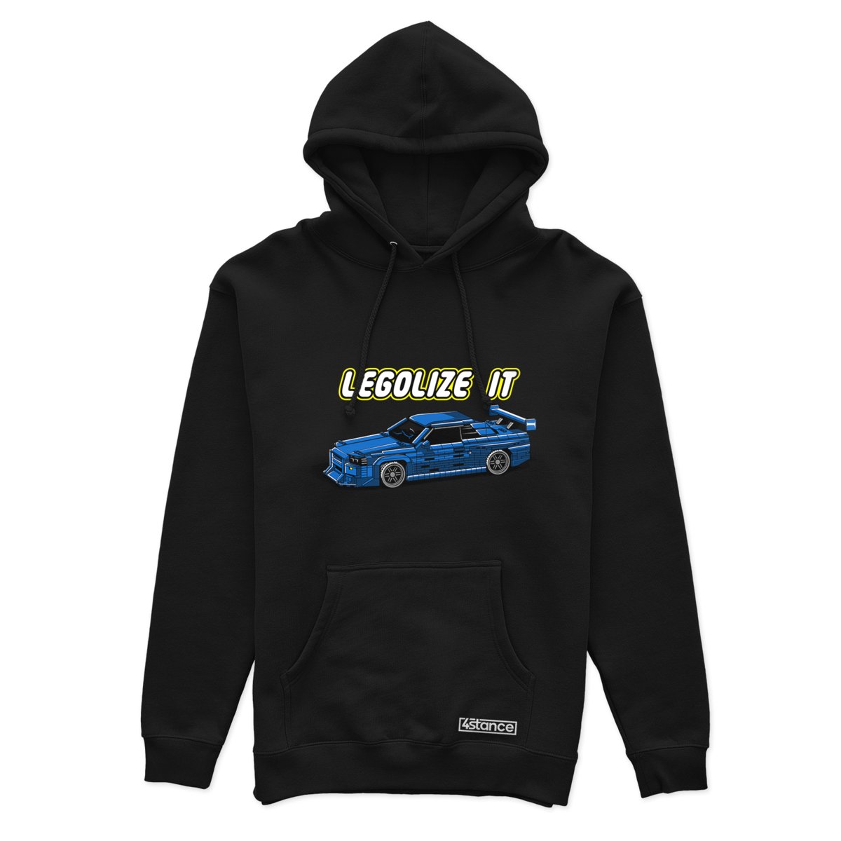Czarna bluza z kapturem LEGOLIZE IT-S