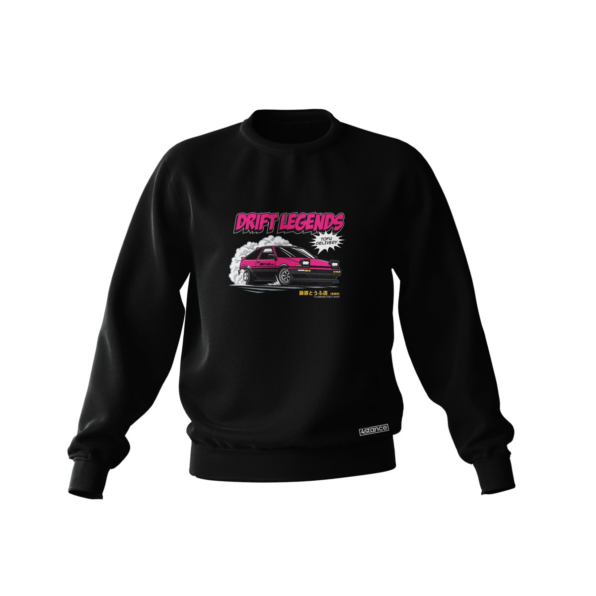 Czarna bluza TOYOTA AE86 PINK-L