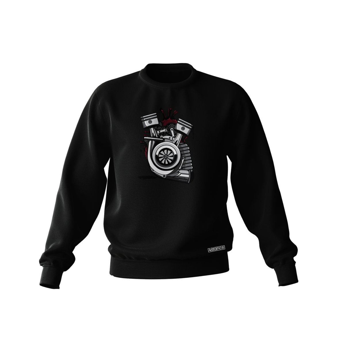 Czarna bluza SERCE TURBO-3XL