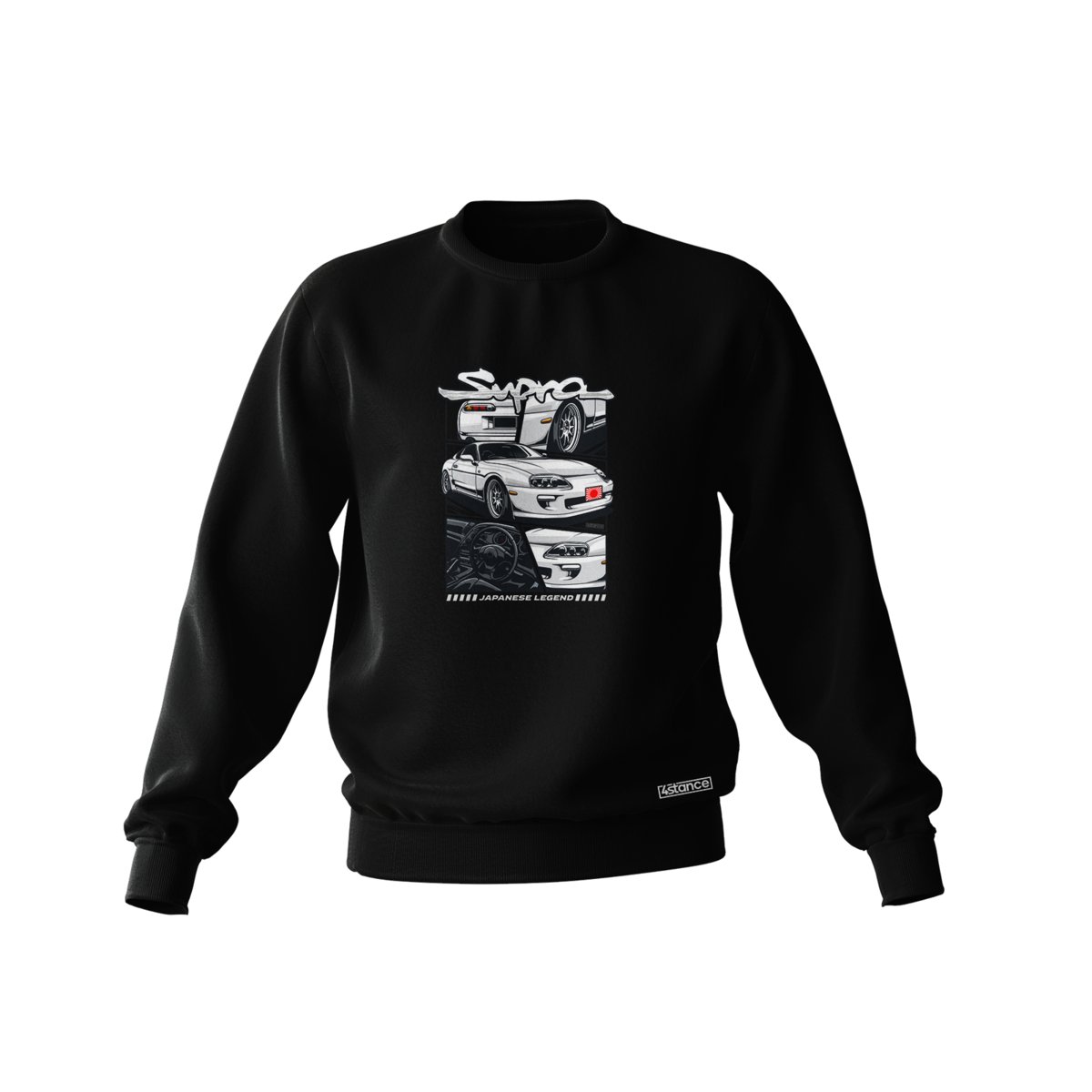 Czarna bluza TOYOTA SUPRA MK4 MANGA-L