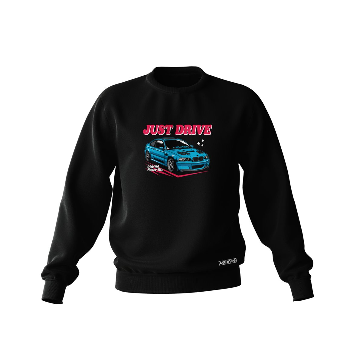 Czarna bluza BMWE46 Just Drive-XXL