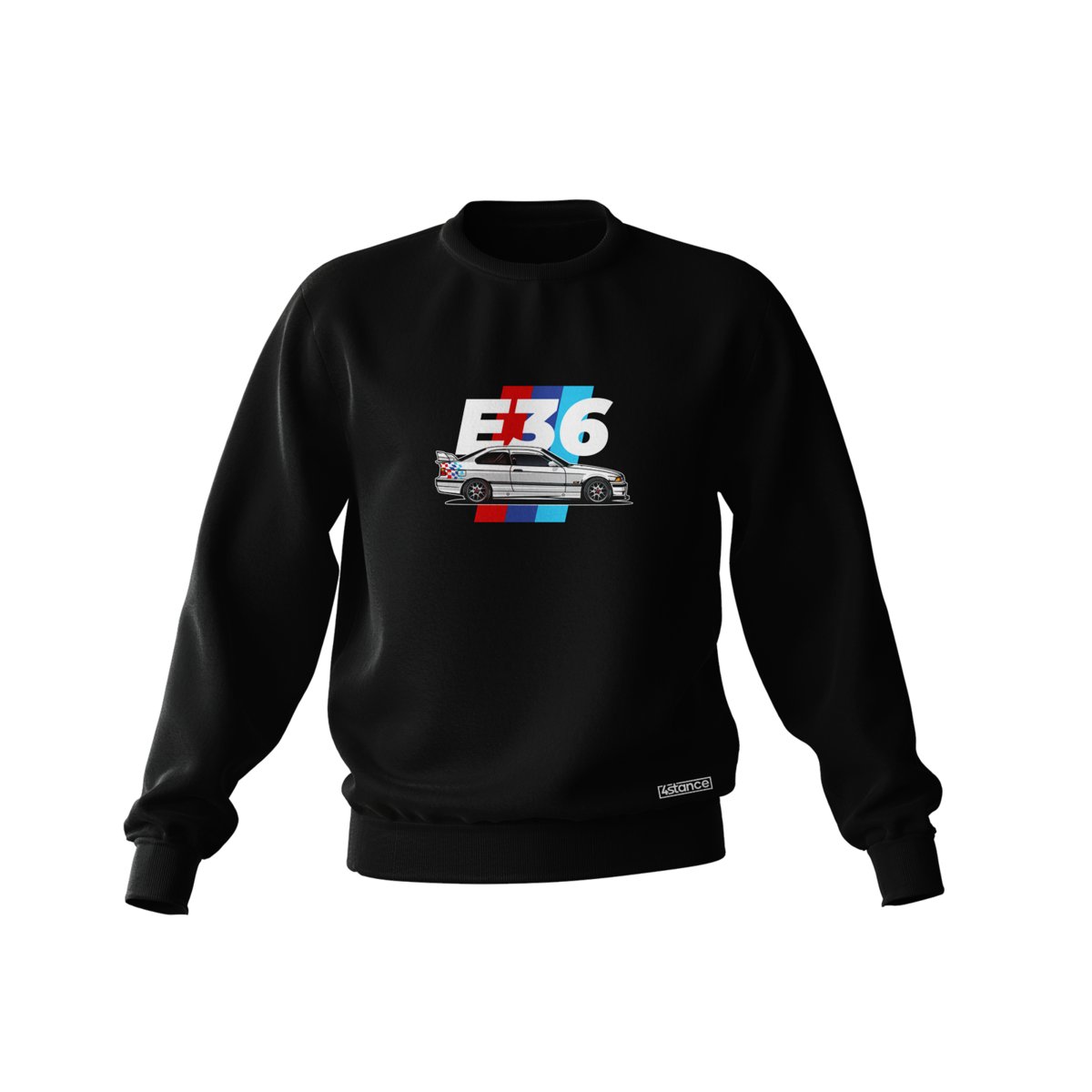 Czarna bluza BMW E36 illustration-L