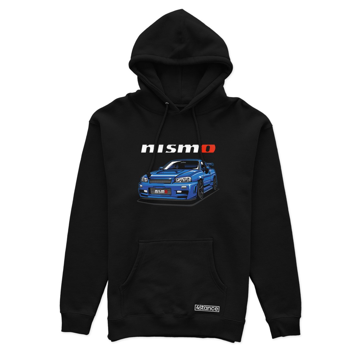 Czarna bluza z kapturem NISSAN Skyline R34 Nismo-M