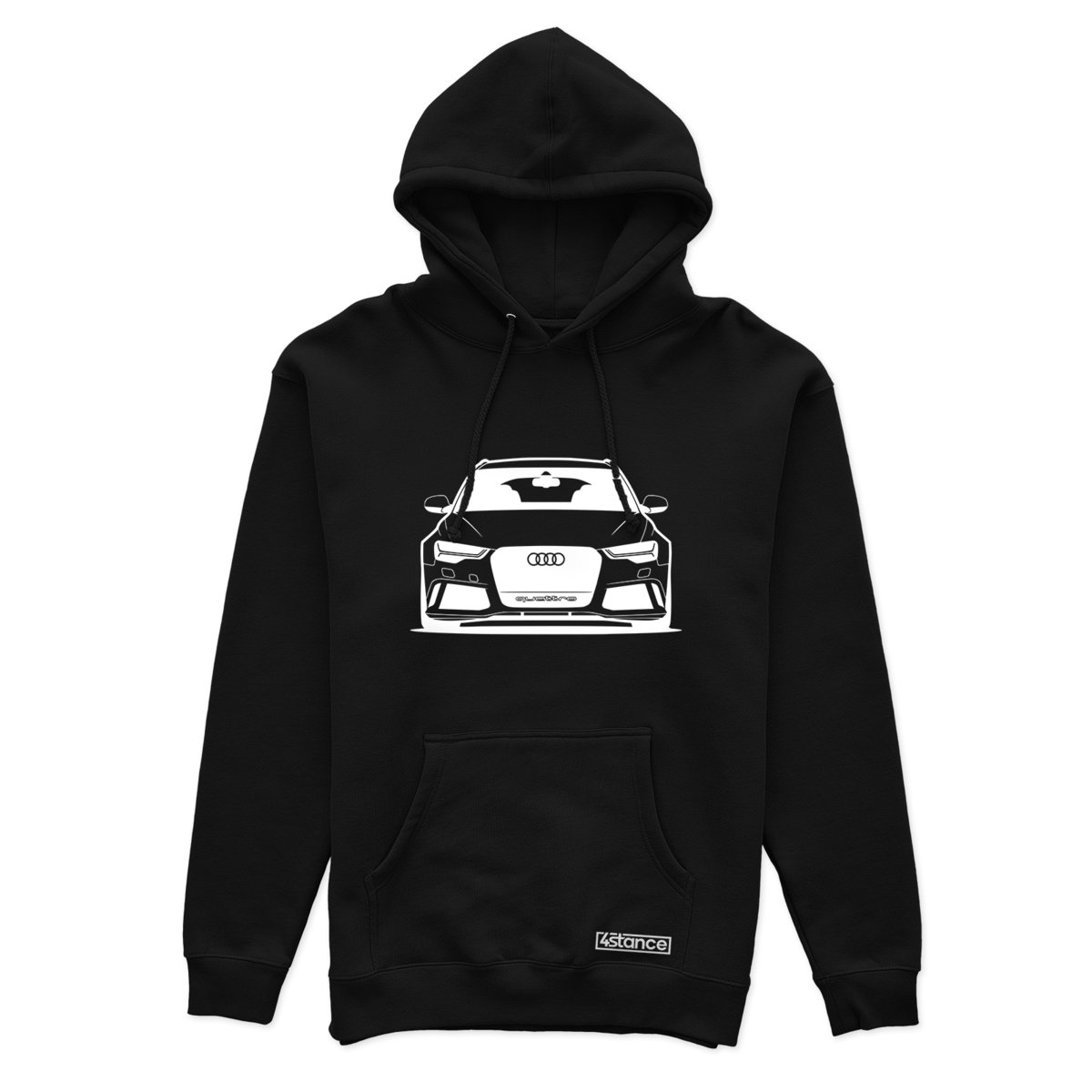 Czarna bluza z kapturem Audi RS6-XS