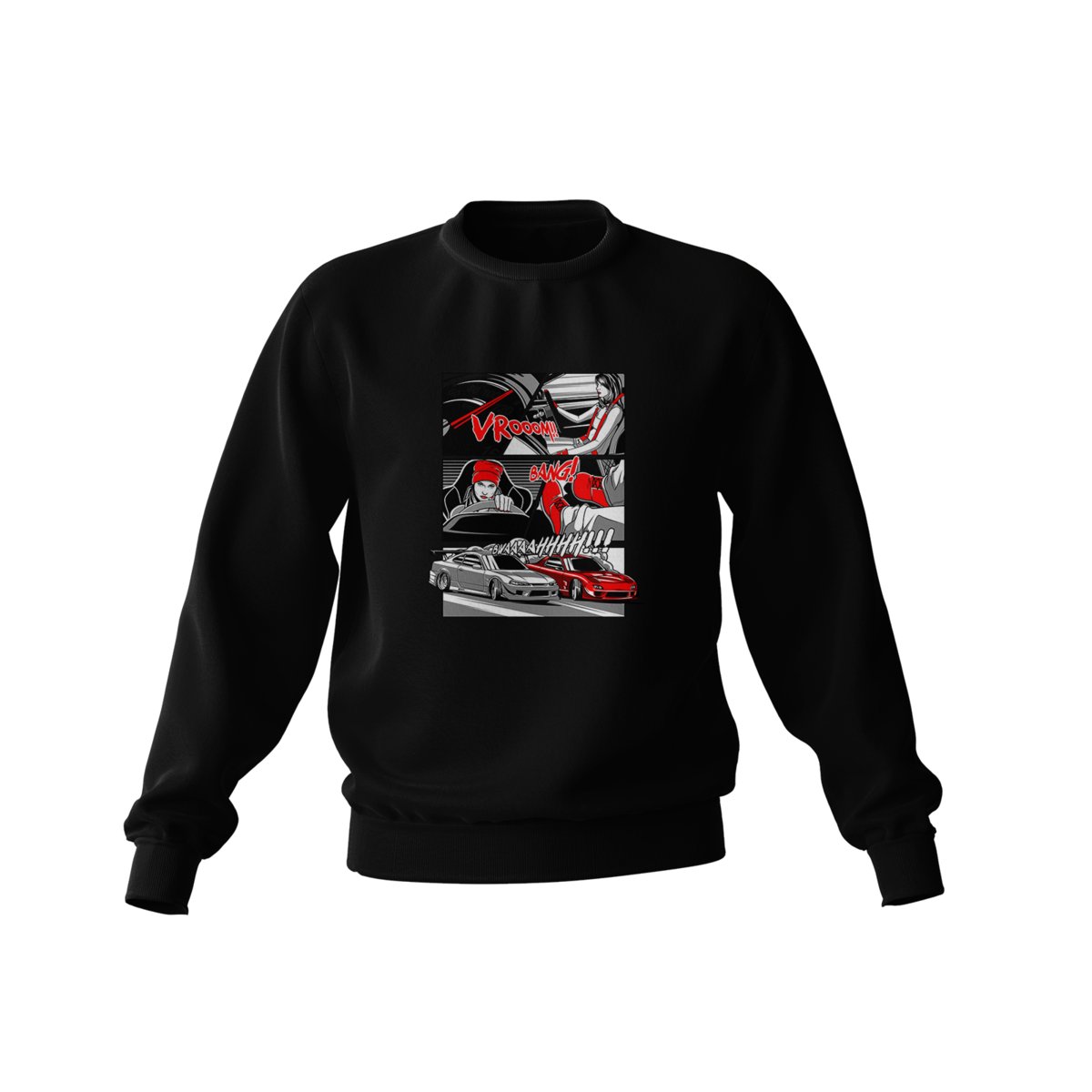 Czarna bluza COMIC DRIFT-XXL
