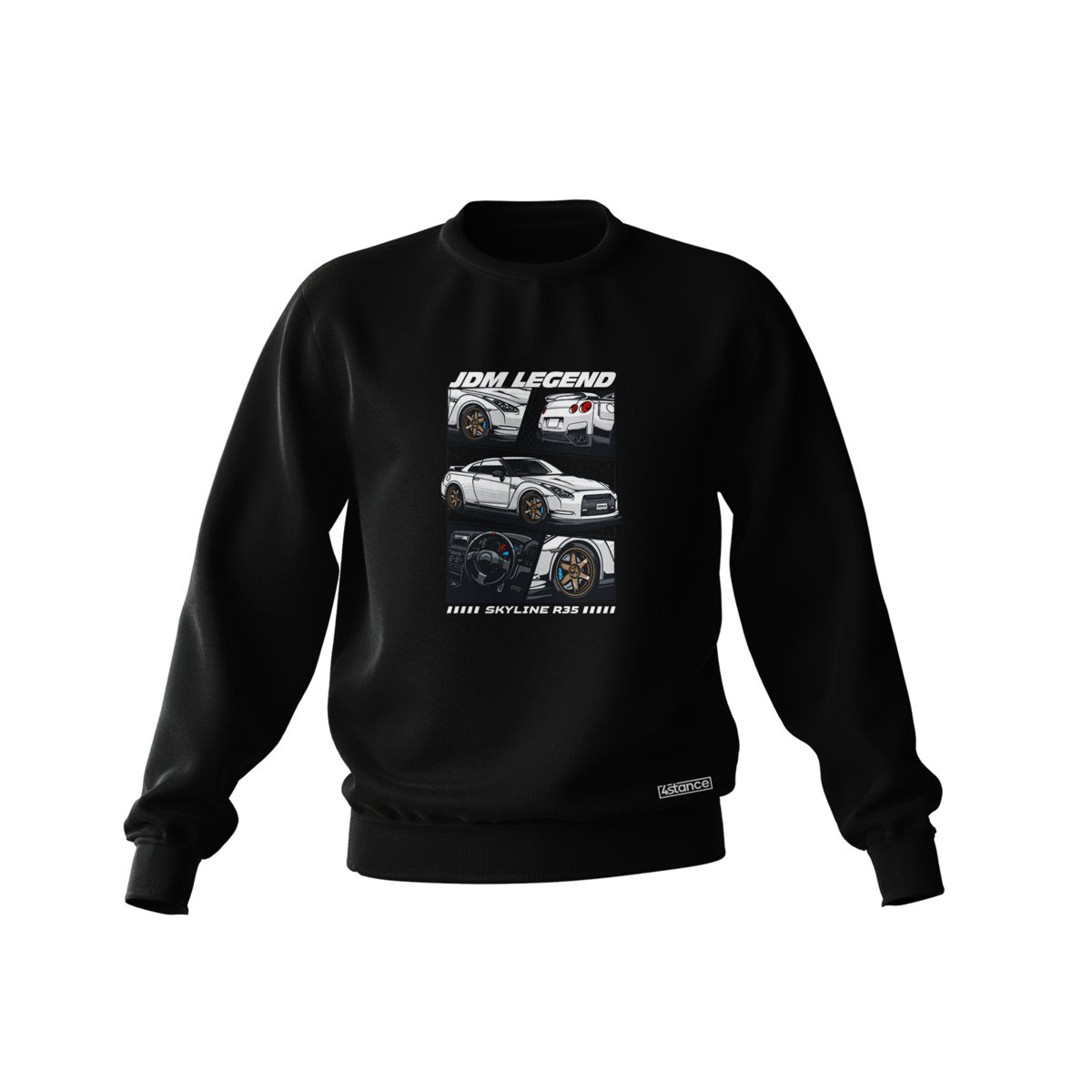 Czarna bluza NISSAN SKYLINE R35 MANGA-XXL