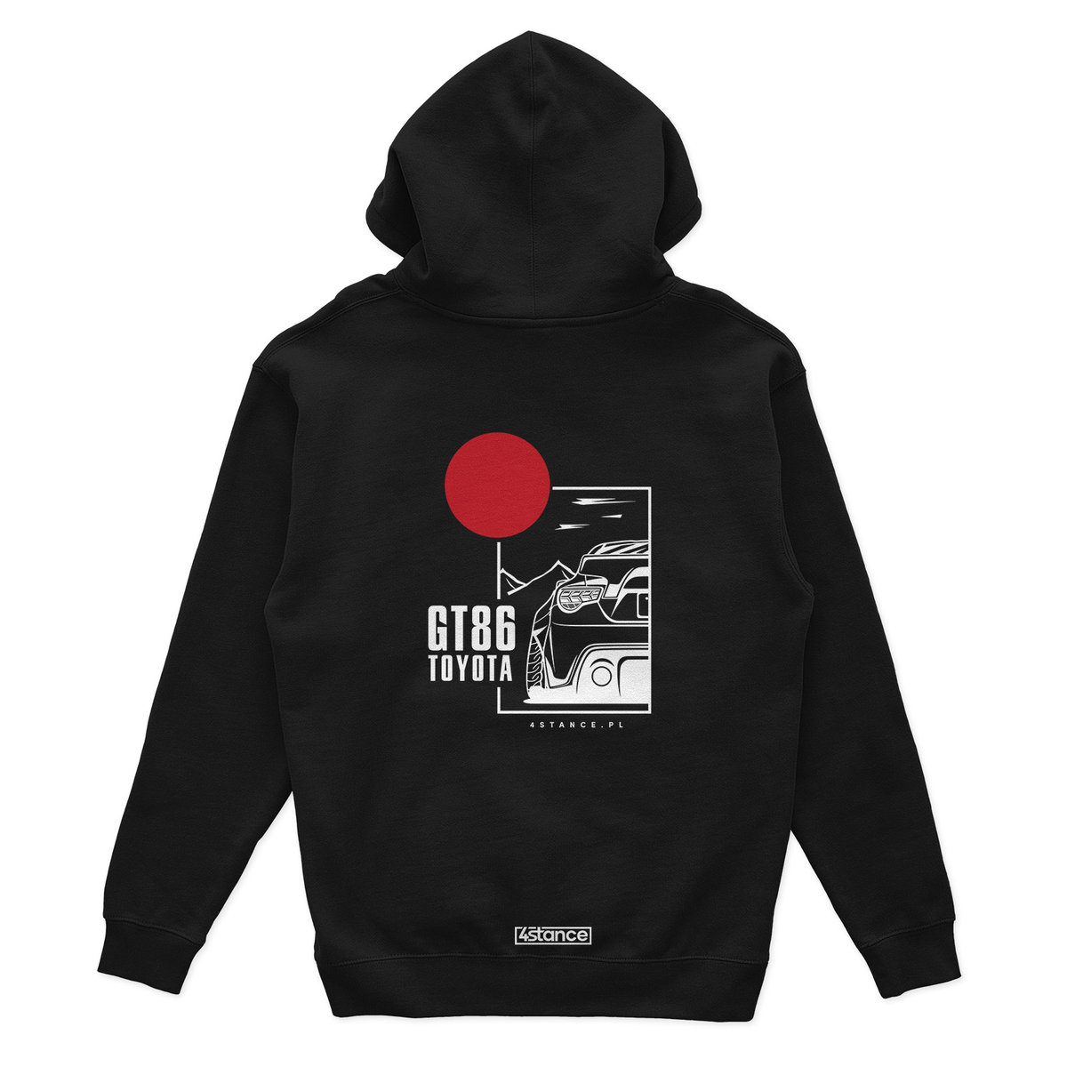 Czarna bluza z kapturem TOYOTA GT86-3XL