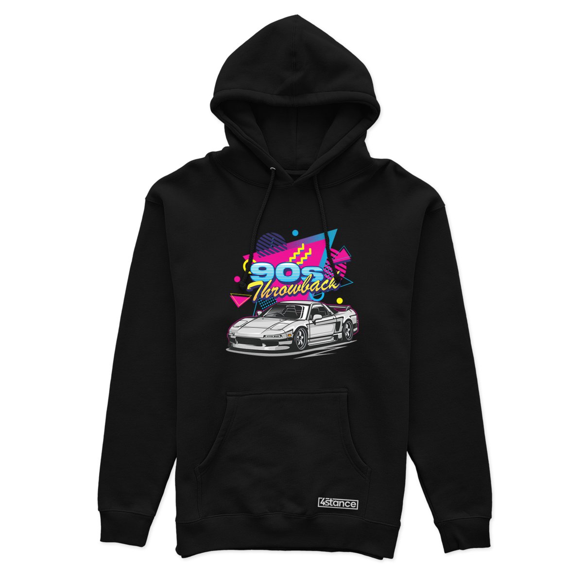Czarna bluza z kapturem HONDA NSX 90s-XS