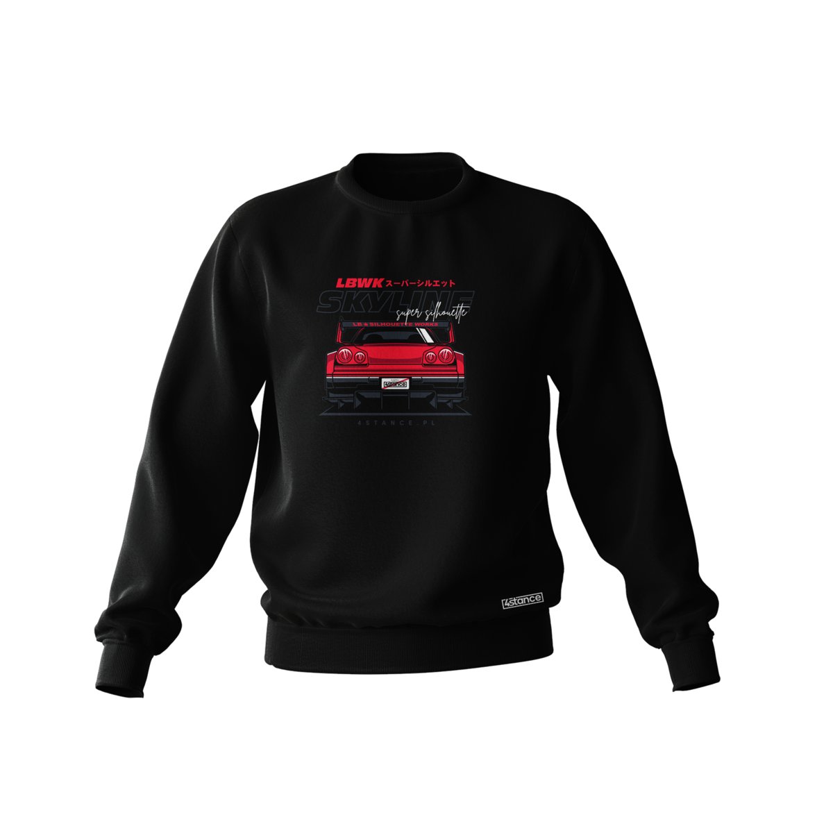 Czarna bluza NISSAN Skyline R34 LWBK-XS
