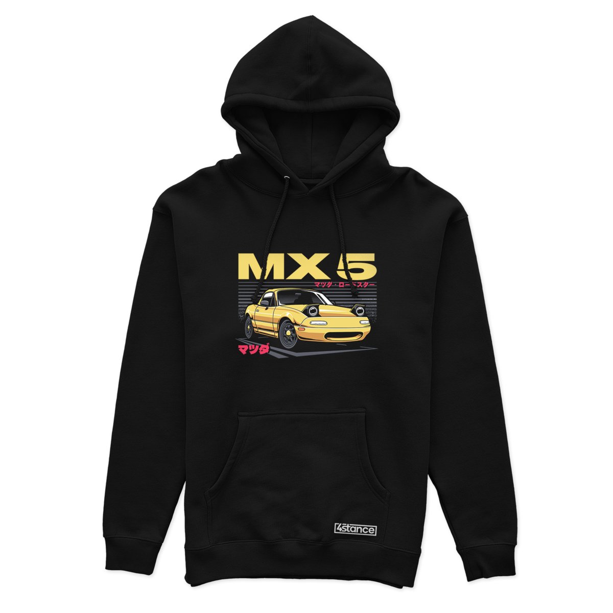 Czarna bluza z kapturem MAZDA MIATA MX5-L