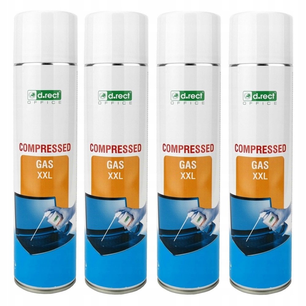 4szt SPRĘŻONY GAZ sprężone powietrze w sprayu 600m