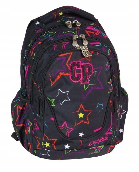 PLECAK SZKOLNY MŁODZIEŻOWY SIMPLE COOLPACK 291 CP CZARNY W GWIAZDKI