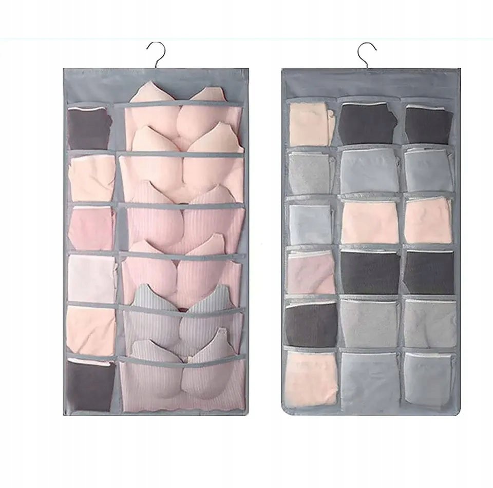 Wiszący organizer na bieliznę do szafy 30 kieszeni