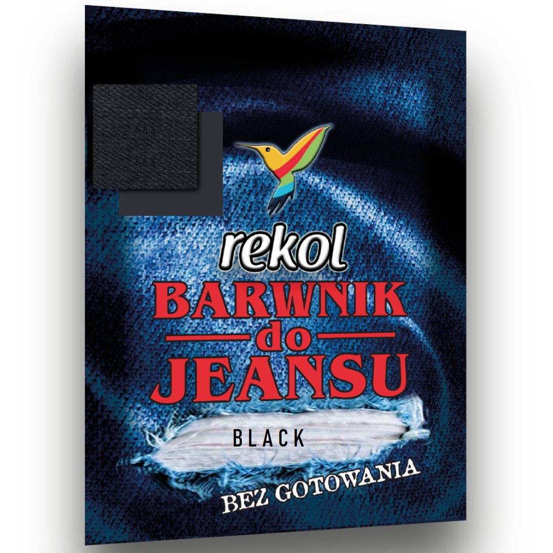 BARWNIK DO TKANIN BLACK JEANS DO FARBOWANIA BEZ GOTOWANIA CZARNY