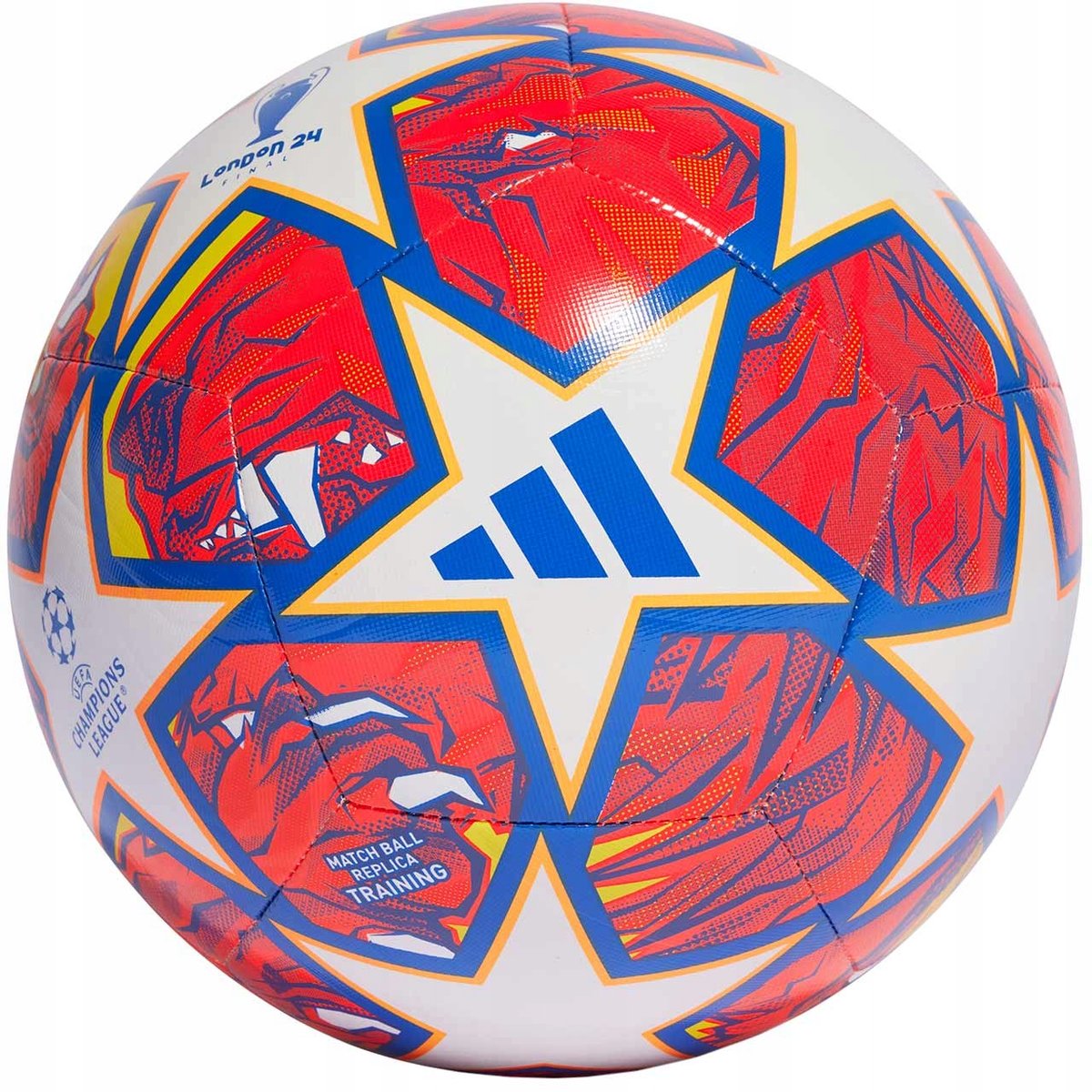 PIŁKA ADIDAS NOŻNA UEFA CHAMPIONS LEAGUE TRENINGOWA BIAŁO-CZERWONA R.5